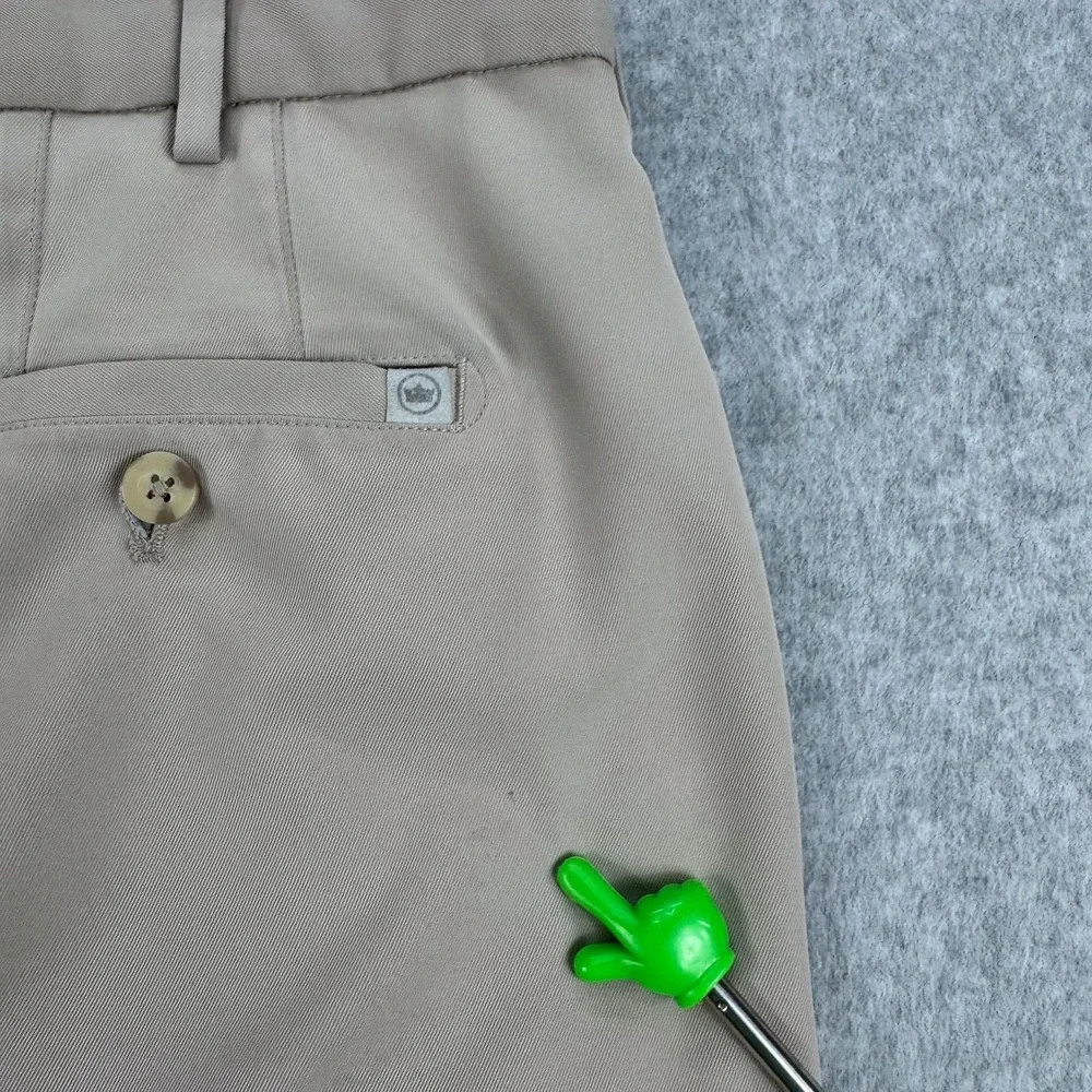 Peter Millar Shorts Lot Of 2 Mens 40 Blue Beige Golf Microfiber Chino 40x9
